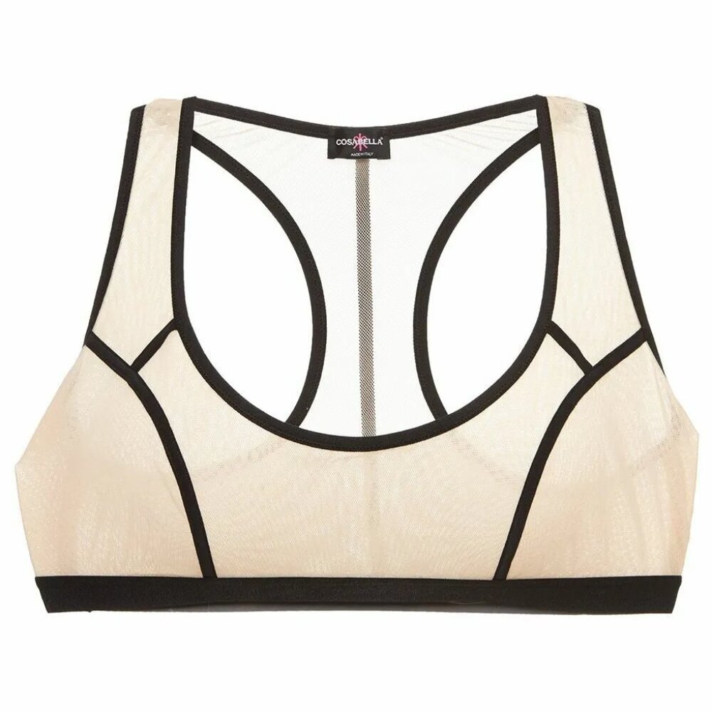 COSABELLA 'Metropolis Racerback' Almond/Black M